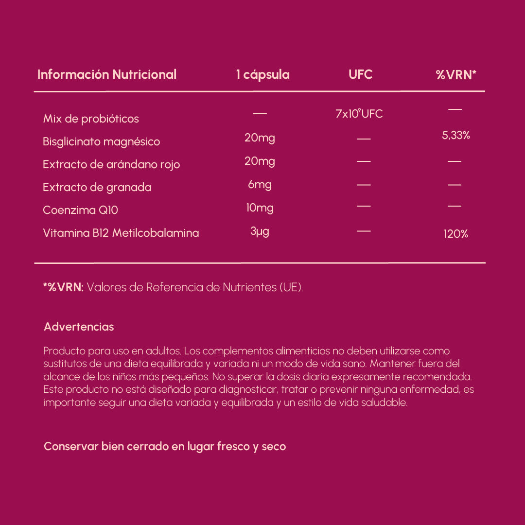 Ella-V Armonía Íntima | Potenciador, equilibrio vaginal e intestinal, inmunidad y antienvejecimiento| 30 cápsulas